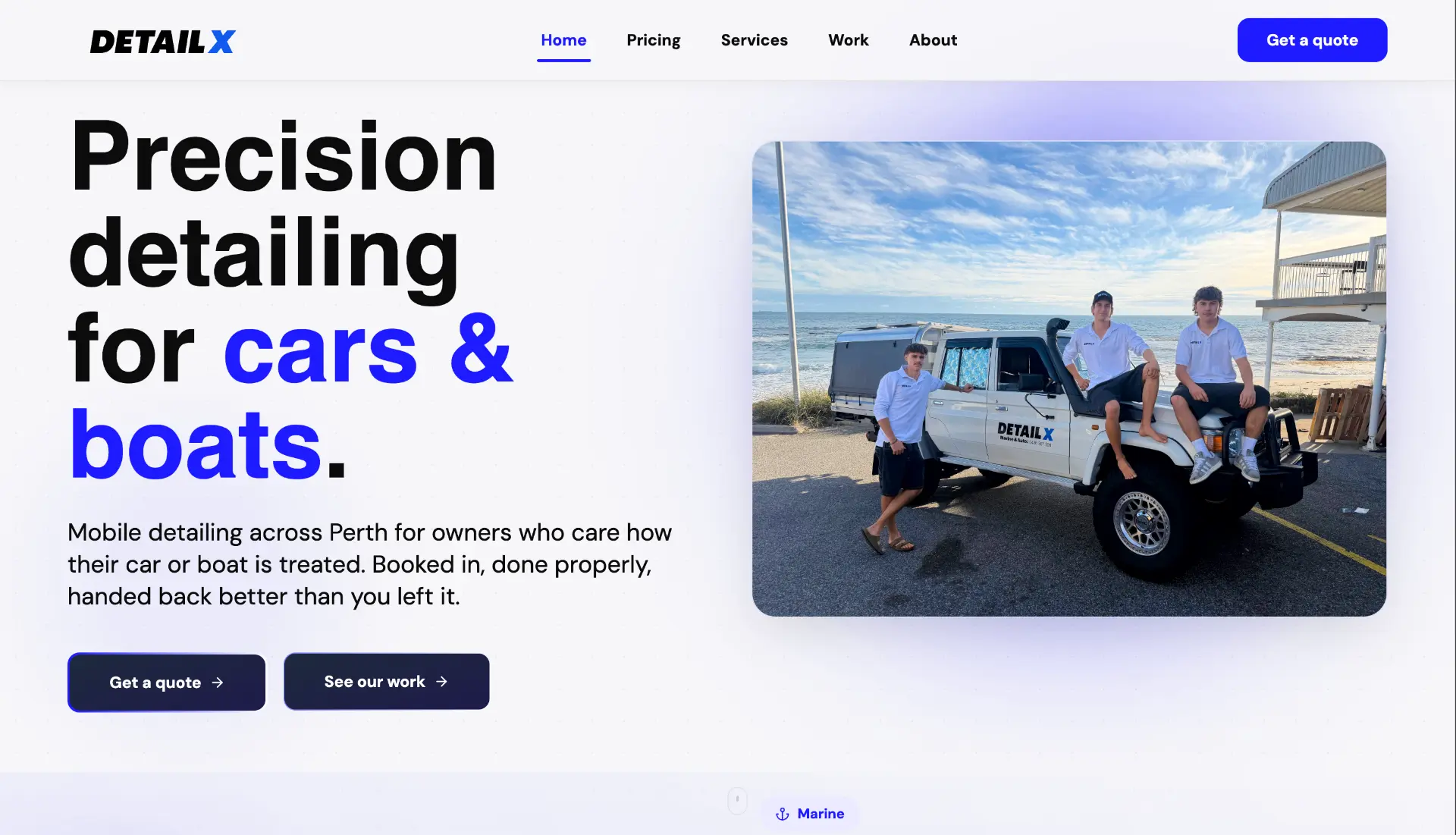 Detail X website